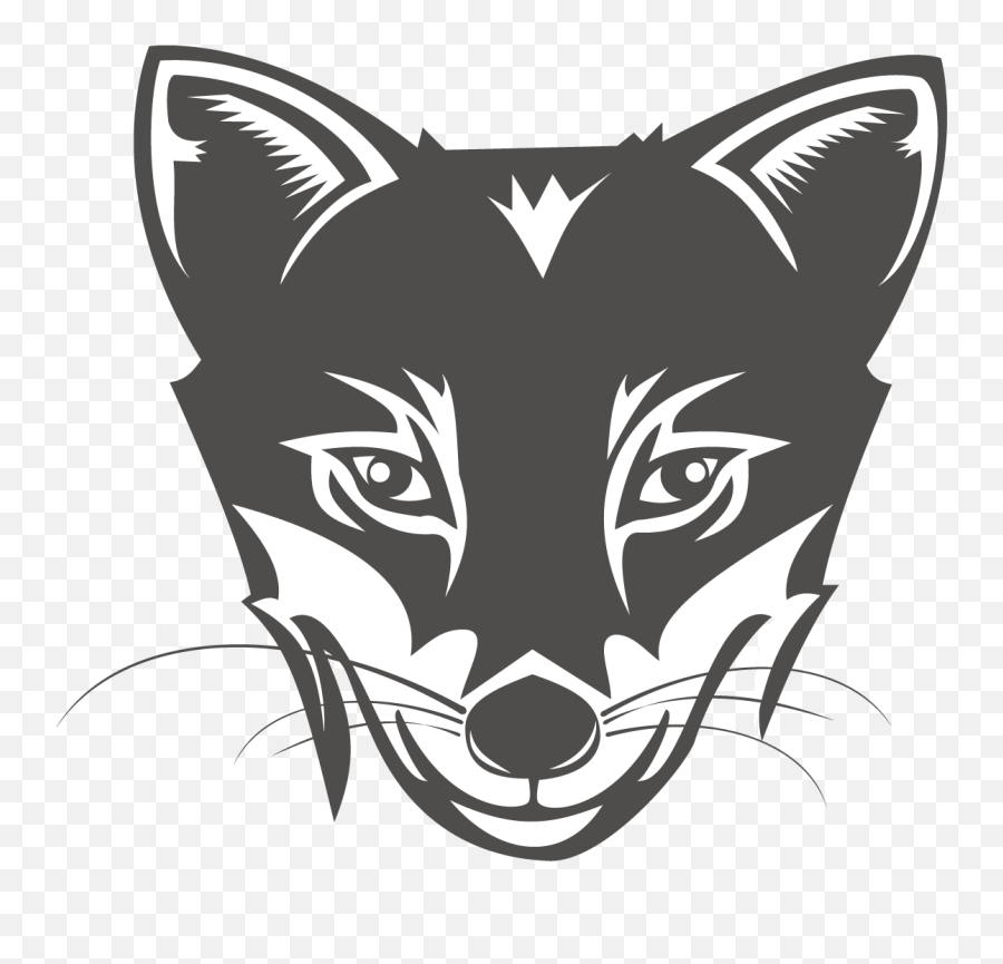 Personality Fox Head Png Download - Gray Fox Head Transparent,Fox Logo Transparent