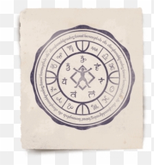 Angelical Karmic Pentacle - Dixie Motor Oil Sign png