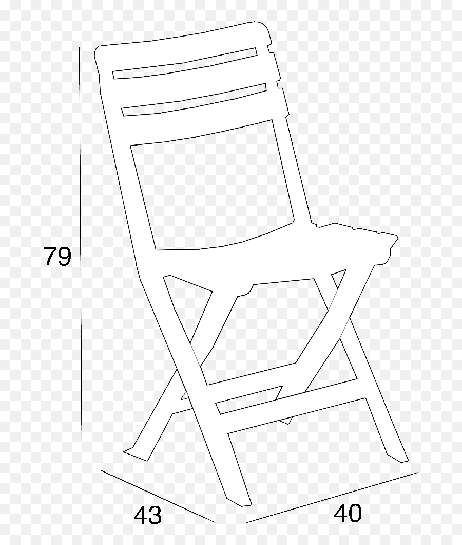 Pinta - Garden Folding Chair Furnitures Made In Italy Bica Solid Png,Directors Chair Icon