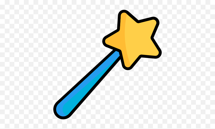 Magic Wand Magician Magicwand Stick - Transparent Background Magic Wand Clipart Png,Wand Png