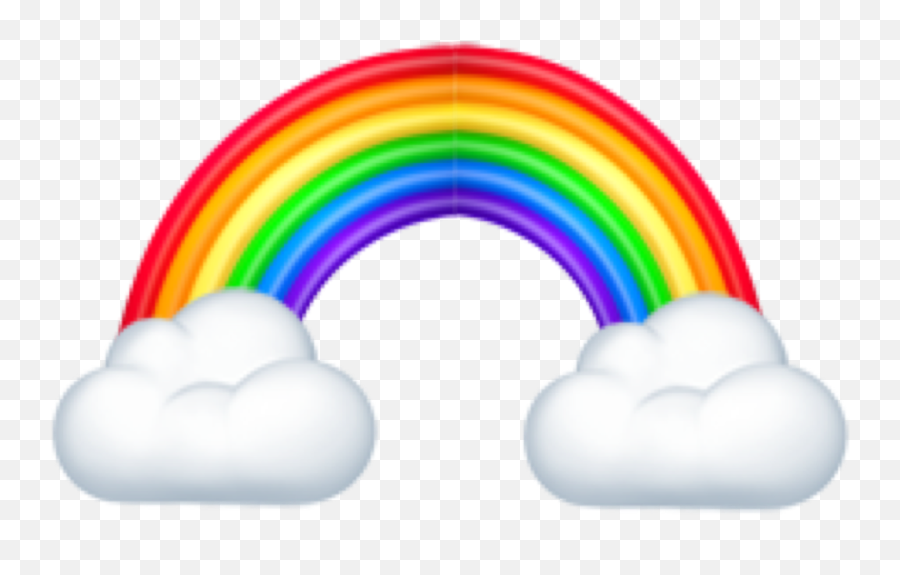 Rainbow Cloud Remixedemoji Emoji - Rainbow Emoji With Cloud Png,Cloud Emoji Png