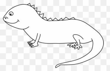 Outline Iguana Clipart Free To Use Clip Art Resource - Iguana Clipart Black And White Png,Iguana Png
