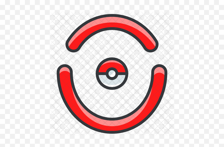 Pokeball Icon Of Colored Outline Style - Icon Png,Pokeball Logo