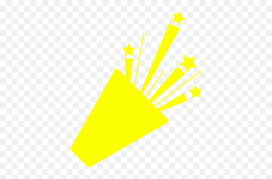 Yellow Confetti 3 Icon - Free Yellow Party Icons Clip Art Png,Transparent Confetti Gif