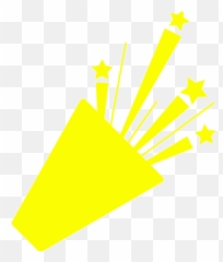 Yellow Confetti 3 Icon - Free yellow party icons Clip Art png