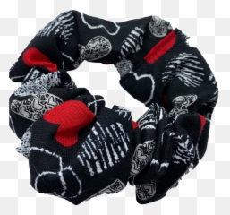 Valentine Hearts Hair Scrunchie - Woolen Png,Scrunchie Png