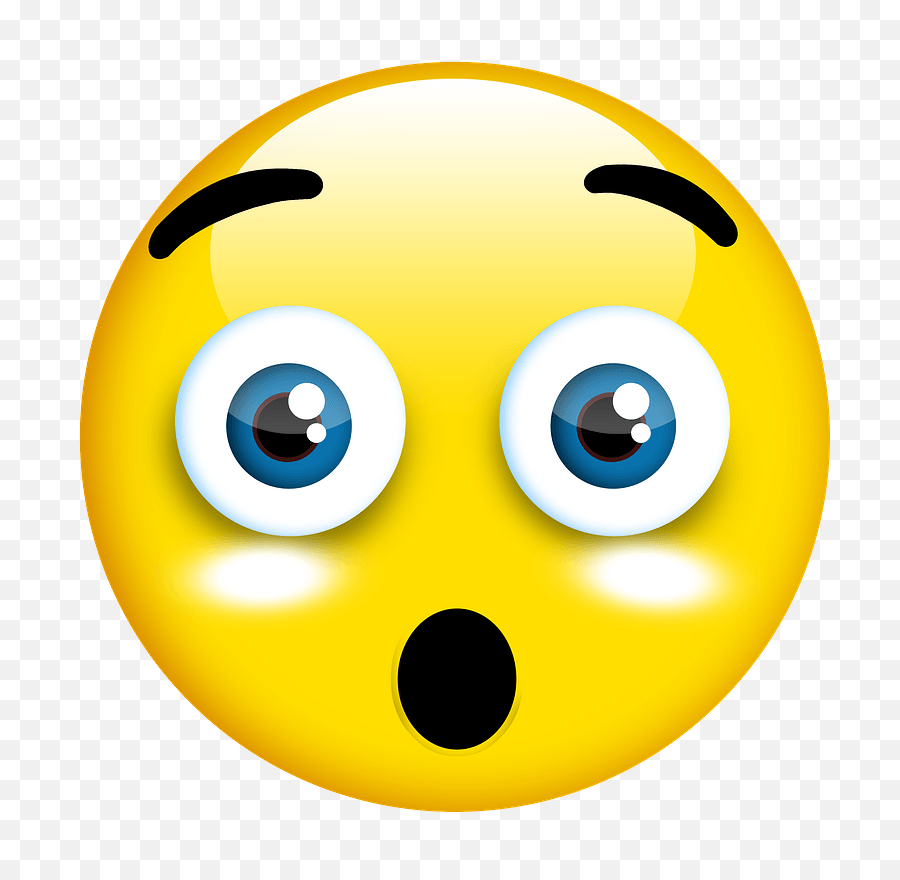 Smiley Oh My God 3d Button - Free Image On Pixabay Oh My God Emoji Png,Smiley Face Png