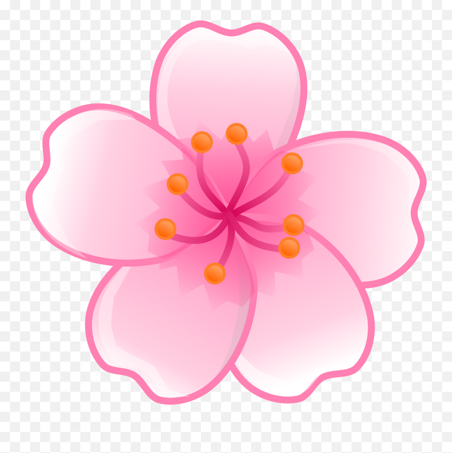 Cartoon Flower Png Picture - Flower Cherry Blossom Clip Art,Flower Cartoon Png