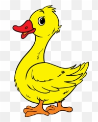 Yellow Duck Cartoon Png 1 Image - Duckling Clipart,Duck Cartoon Png