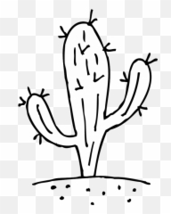 Download Cactus Clipart Black And White Png Image With No - Cactus Clipart Black And White,Cactus Clipart Png