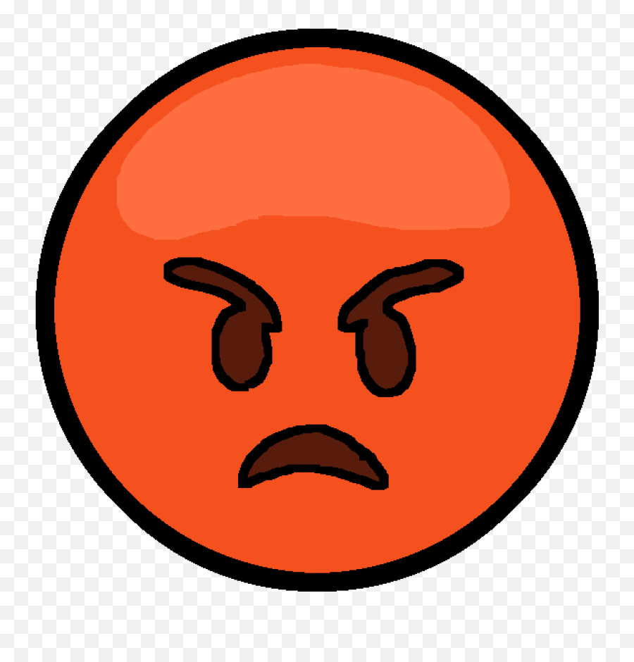 Download Pixilart Angry Emoji By Stormtheeye - Portable Clip Art Png,Angry Emoji Png