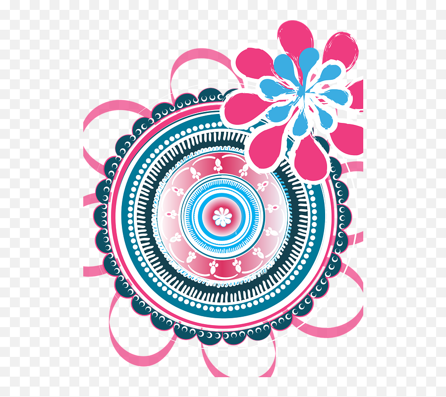 Mandala Flower Sacred - High Resolution Vector Hd Design Png,Mandala Vector Png