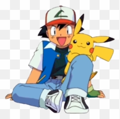Pokemon Clip Ash Picture 1455596 - Png Pikachu Y Ash