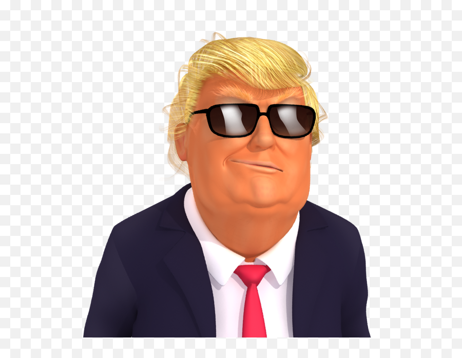 Download Trumpstickers Deal With It Donald Trump 3d - Donald Trump Doing Hype Png,Trump Png
