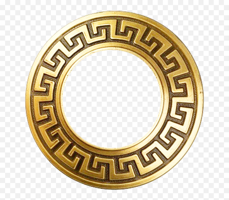 Versace Vintage Gold Ornate Frame - Gold Versace Circle Png,Ornate Frame Png