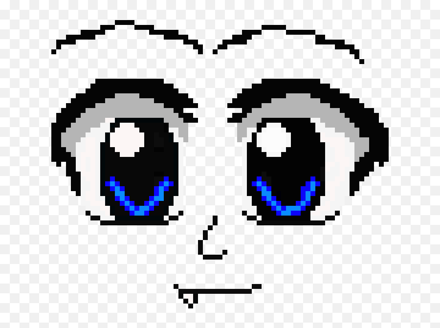 Anime Nose Png - Clip Art Library Anime Eye Pixel Art,Crying Eyes Png