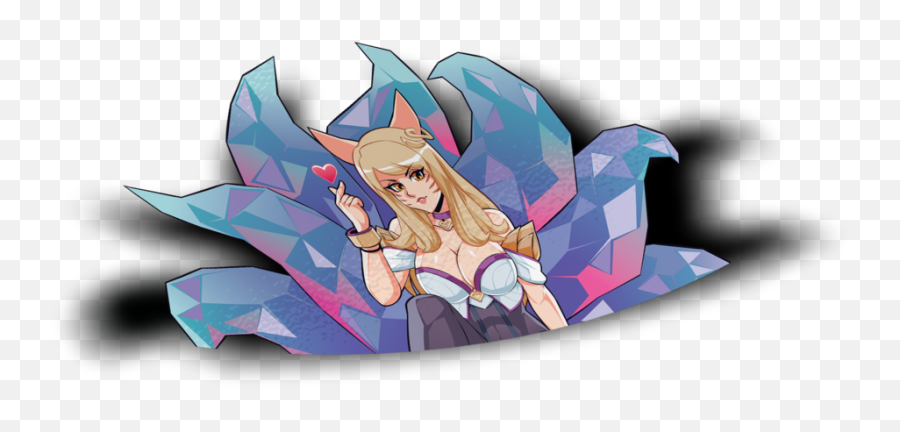 Ahri Kda Peeker Sticker - League Of Legend Peeker Sticker Png,Ahri Png