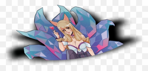 Ahri Kda Peeker Sticker - League Of Legend Peeker Sticker Png,Ahri Png