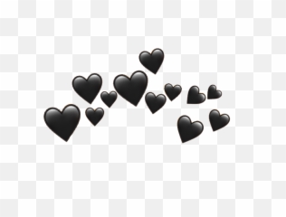 Download Black Heart Png - Transparent Emoji Hearts