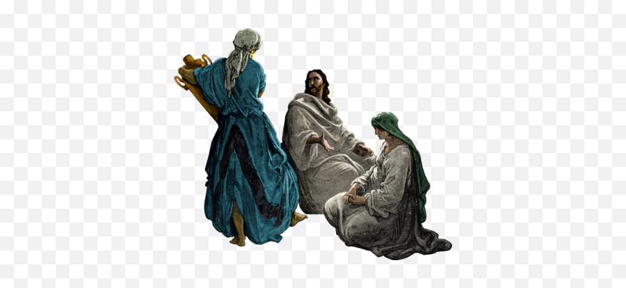 Png Of Mary And Martha With Jesus U0026 Free - Martha And Mary Clipart,Marth Png