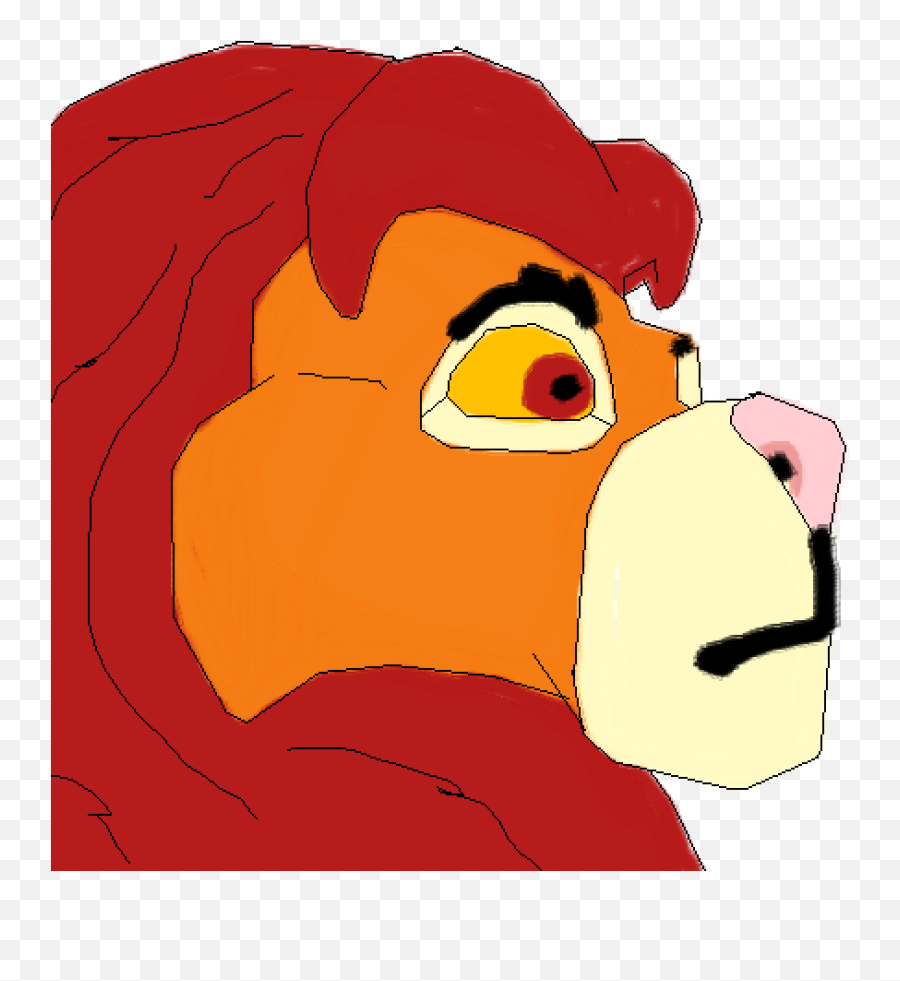 Pixilart - First Time Using New Tool Brush Mufasa From The Cartoon Png,Mufasa Png