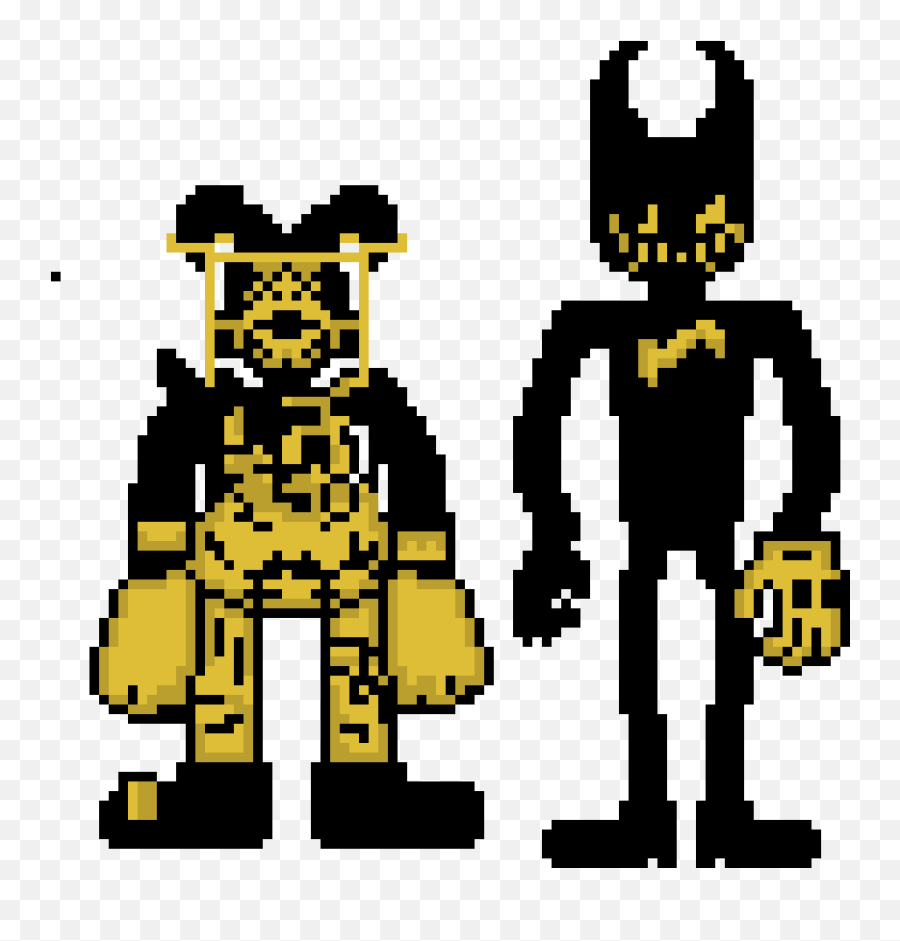Ink Bendy And Brute Boris Pixel Art Maker - Ink Bendy And Brute Boris Png,Bendy Png