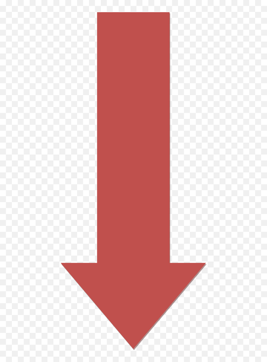 Red Downwards Arrow - Red Straight Arrow Png,Red Arrow Png