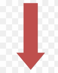 Red Downwards Arrow - Straight Png