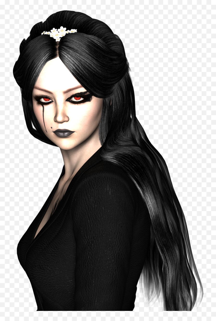 Dark Gothic Woman - Gothic Woman As Cartoons Png,Dark Png