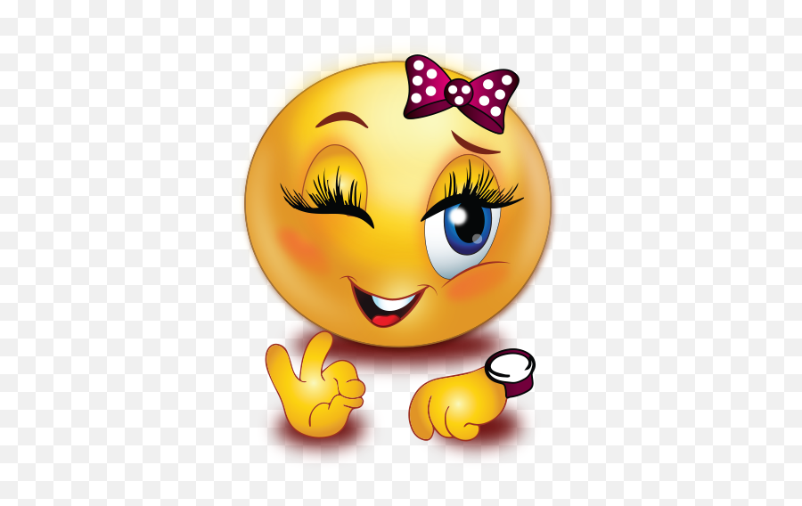 Winking Girl Perfect Timing Emoji - Female Sad Face Emoji Png,Wink Emoji Png