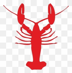 Crayfish Lobster Silhouette Clip Art - Silhouette Crawfish Clip Art Png,Crawfish Png