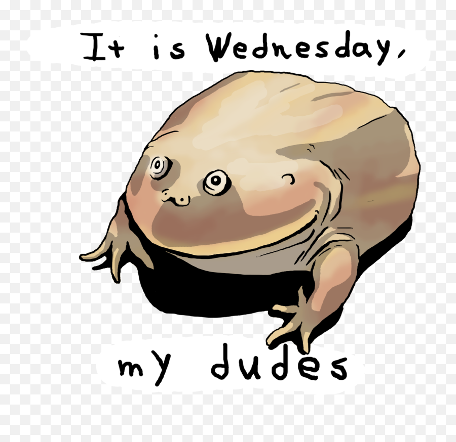 Wednesdayfrog Hashtag - Wednesday My Dudes Cursed Memes Png,Wednesday Frog Png