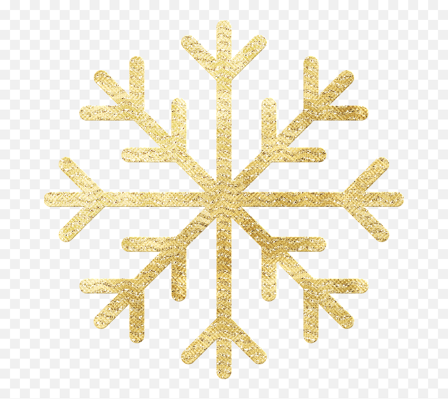 Gold Foil Snowflake Christmas - Christmas Snowflake Vector Png,Gold Snowflakes Png