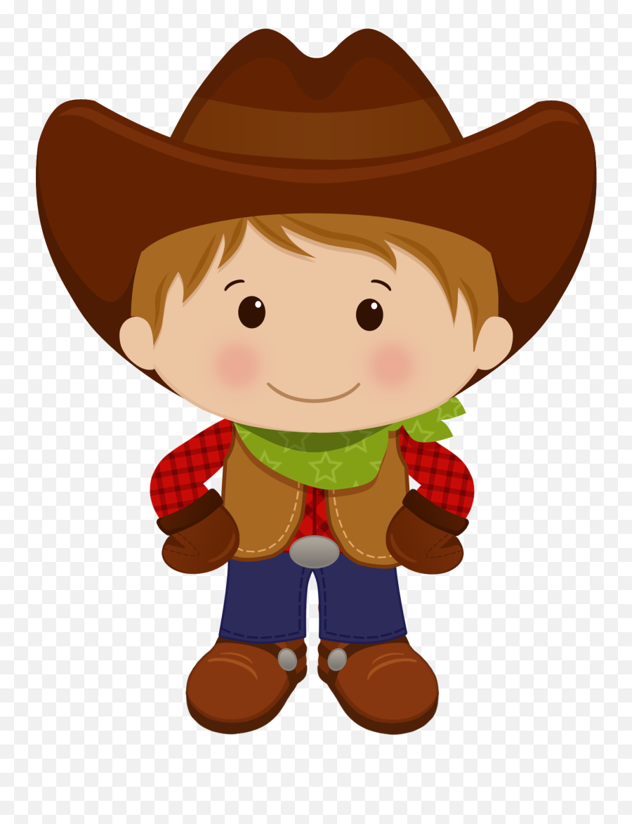Cowboy Clipart Family - Kids Cowboy Png,Cowboy Transparent