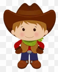 Cowboy Clipart Family - Kids Png