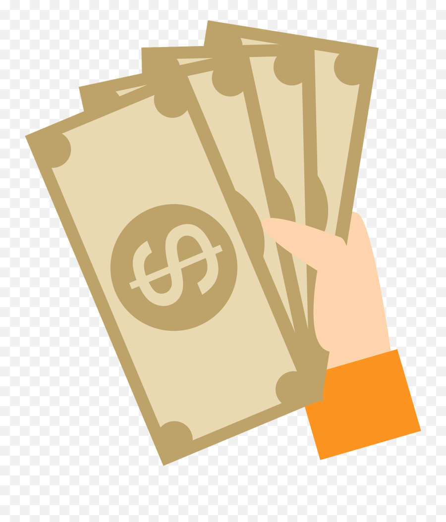 Dollar Bills In Hand Clipart - Cash Png,Bills Png