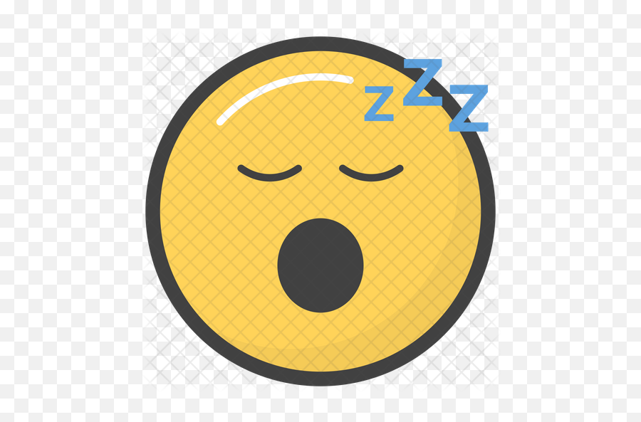 Sleeping Emoji Icon Of Colored - Dot Png,Sleep Emoji Png