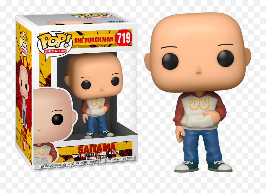 One Punch Man Saitama Casual Funko Pop Vinyl Figure - One Punch Man Funko Pop Png,Saitama Png