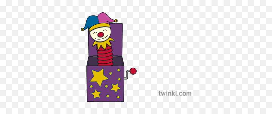 Jack In The Box Open Toys Wind Up Spring Ks1 Illustration - Fictional Character Png,Jack In The Box Png