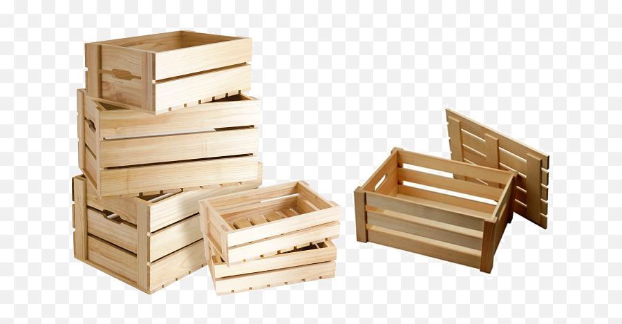 Download Wooden Crates - Small Wooden Crate Box Png,Crate Png