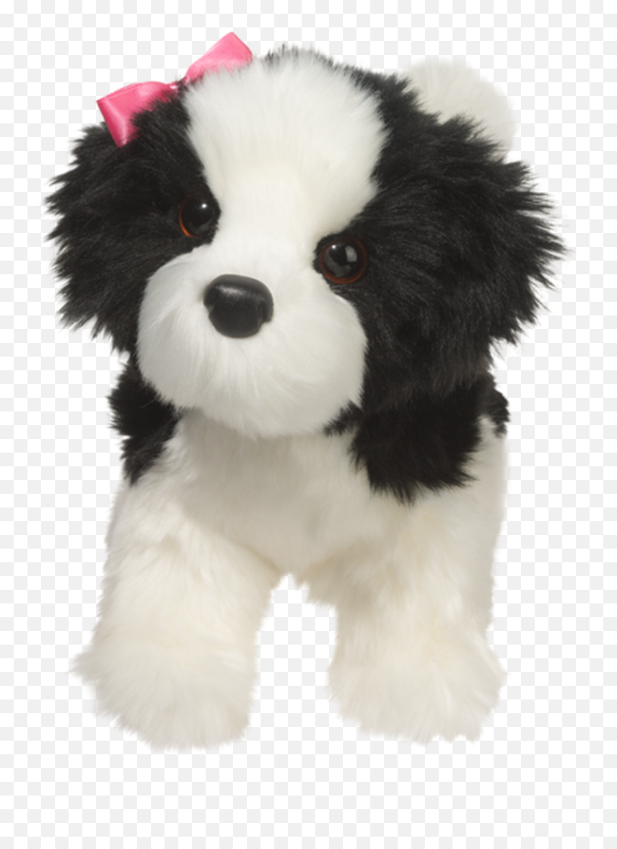 Poofy Black U0026 White Shih - Tzu By Douglas Shih Tzu Stuffed Animal Png,Shih Tzu Png