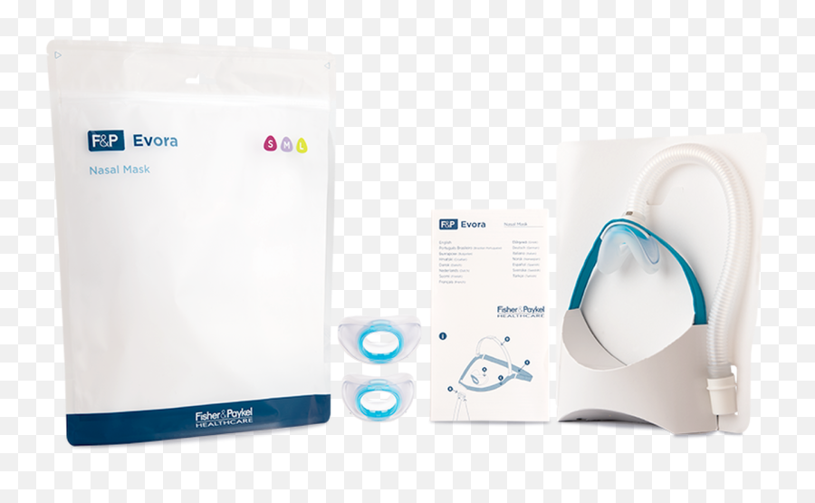 Evora Nasal Mask Fit Pack - Horizontal Png,Fisher And Paykel Cpap Icon Manual