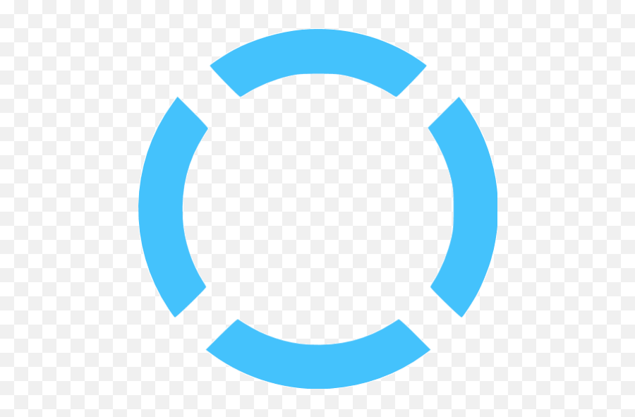 Caribbean Blue Circle Dashed 4 Icon - Free Caribbean Blue Transparent Cool Blue Circle Png,Free Circle Icon
