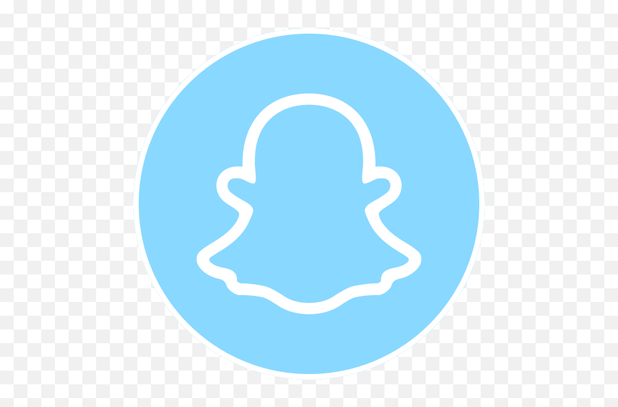 Snapchat Logo Free Icon Of Social Circles - Snapchat Logo Grijs Png,Blue Icon Snapchat