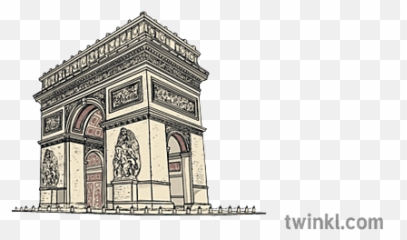 Arc De Triomphe Background Building - png