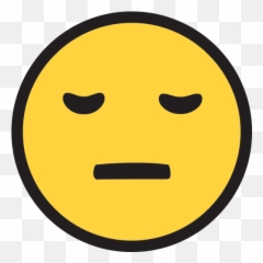 Pensive Face Emoji For Facebook Email - Neutral Icon Png,Pensive Emoji Transparent