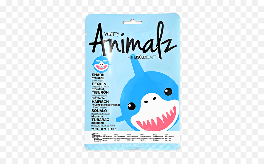 Pretty Animalz Shark Sheet Mask - Great White Shark Png,Shark Png