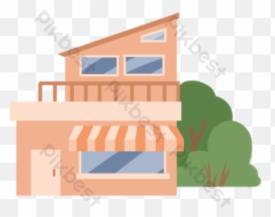 Real Estate Flat House Icon Png Images Psd Free Download - Horizontal,Cartoon House Icon