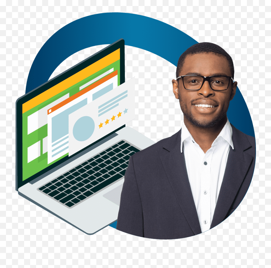 Free Elearning Review Wahoo Learning - Professional Black Man Stock Png,Free Review Icon