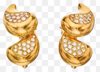 Pair Of Diamond U0027sugar Stacku0027 Earrings Sothebyu0027s - Solid png
